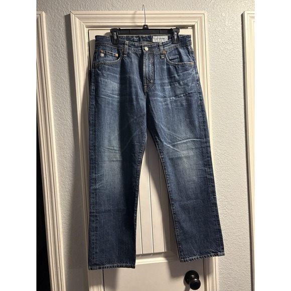 Ag Adriano Goldschmied Other - AG Adriano Goldschmied Jeans Mens 32 Blue The Turner Loose Crop AG-ed Denim